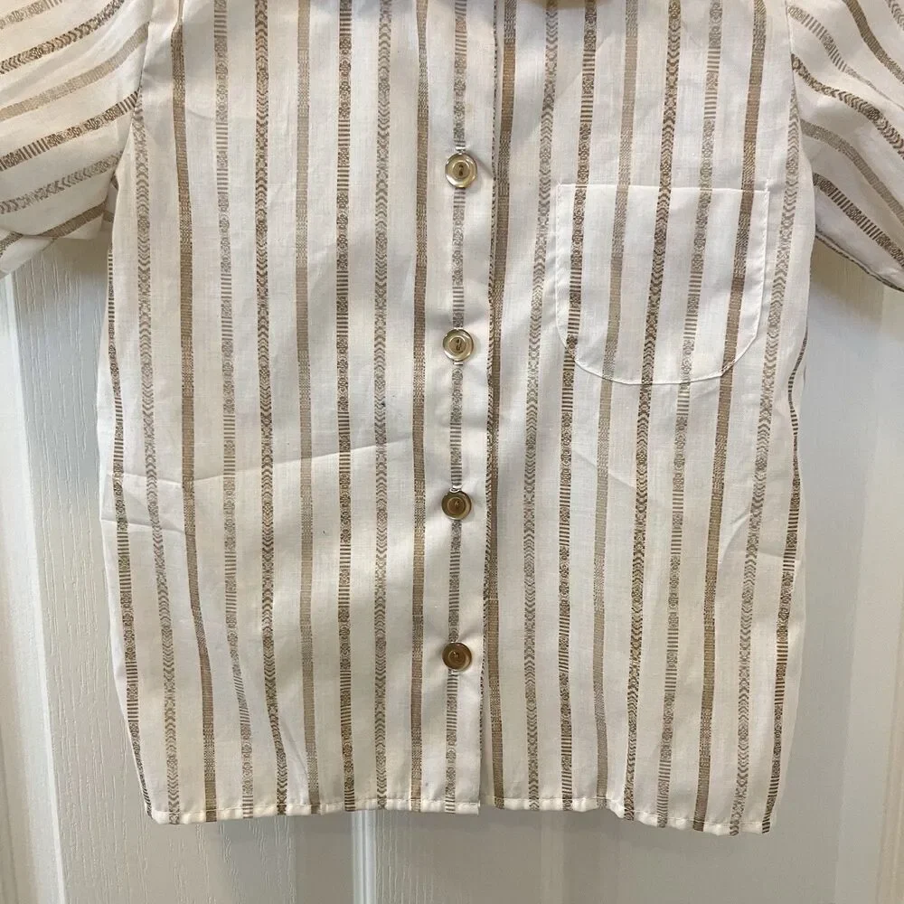 Vintage Girl Scouts Brownie Uniform Jumper Dress and Blouse Pin Set Girls Size 7